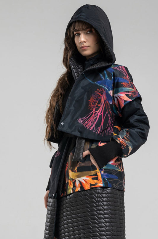 hooded quilted vest