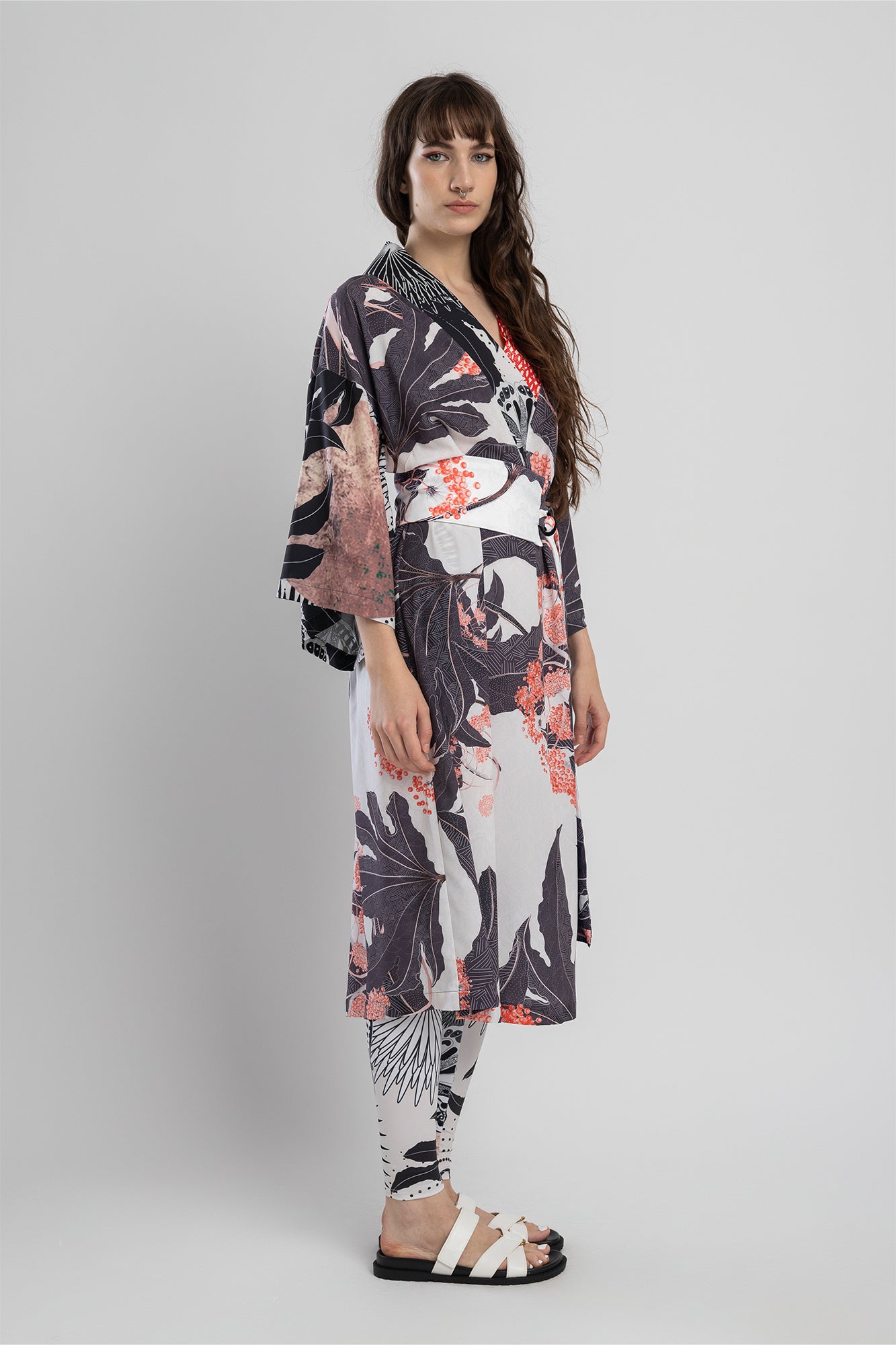 midi dress from unique digital printed design artista budapest