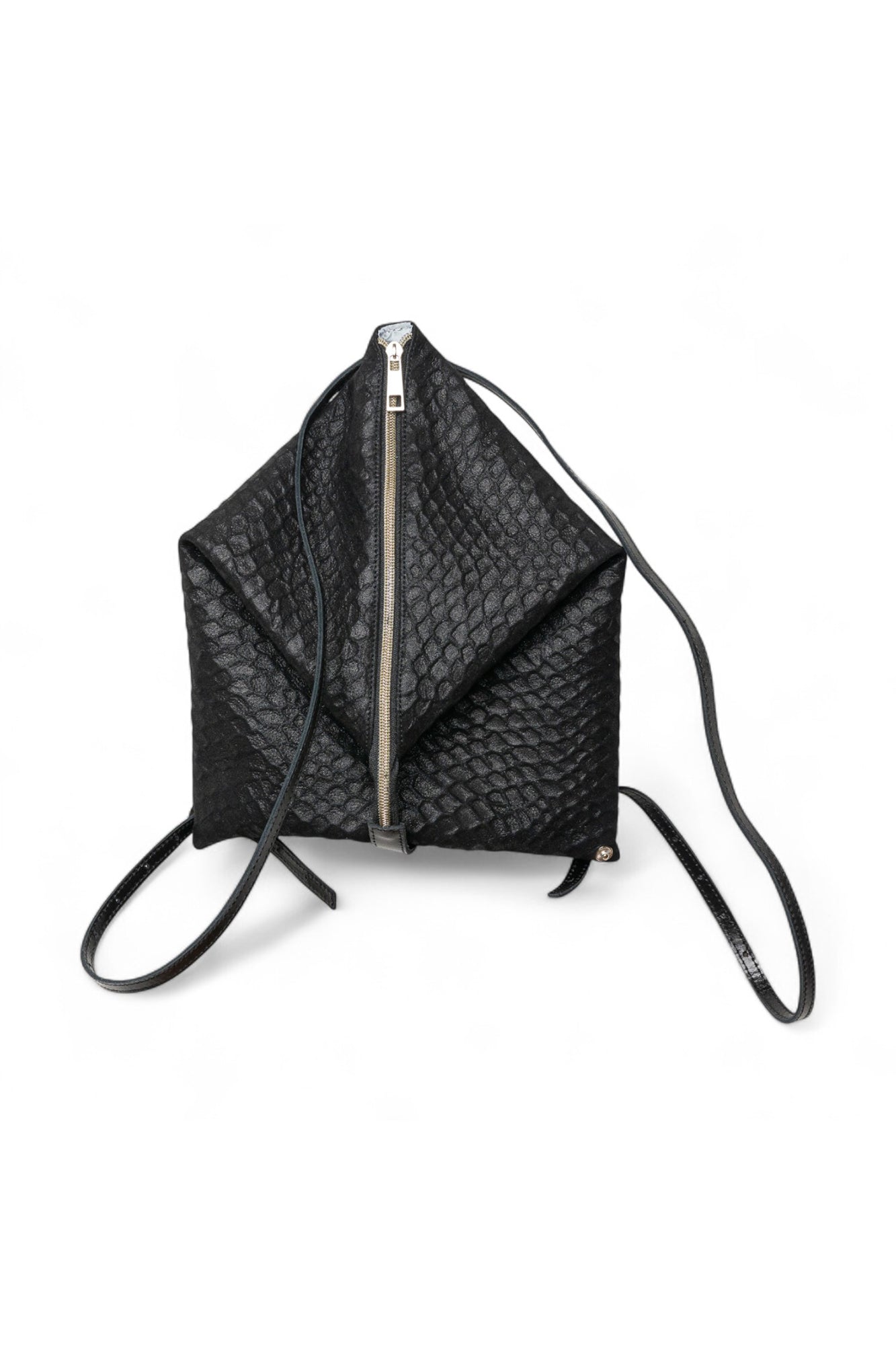 DELTA Black Lizard Leather Backpack
