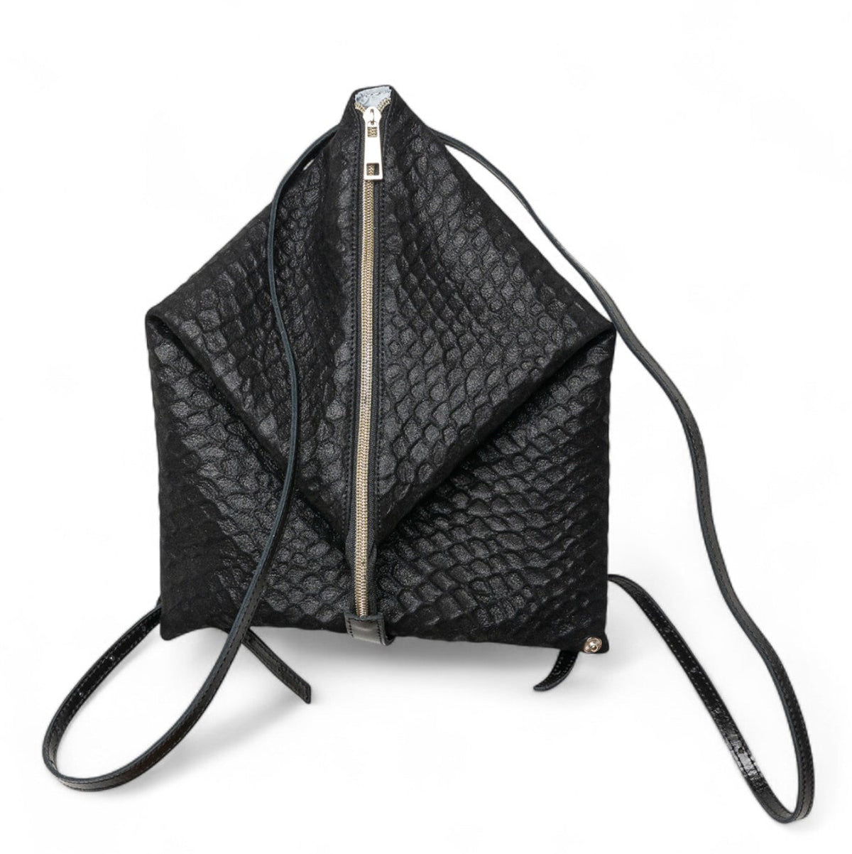 DELTA Black Lizard Leather Backpack