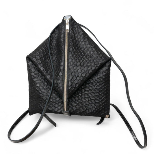 DELTA Black Lizard Leather Backpack