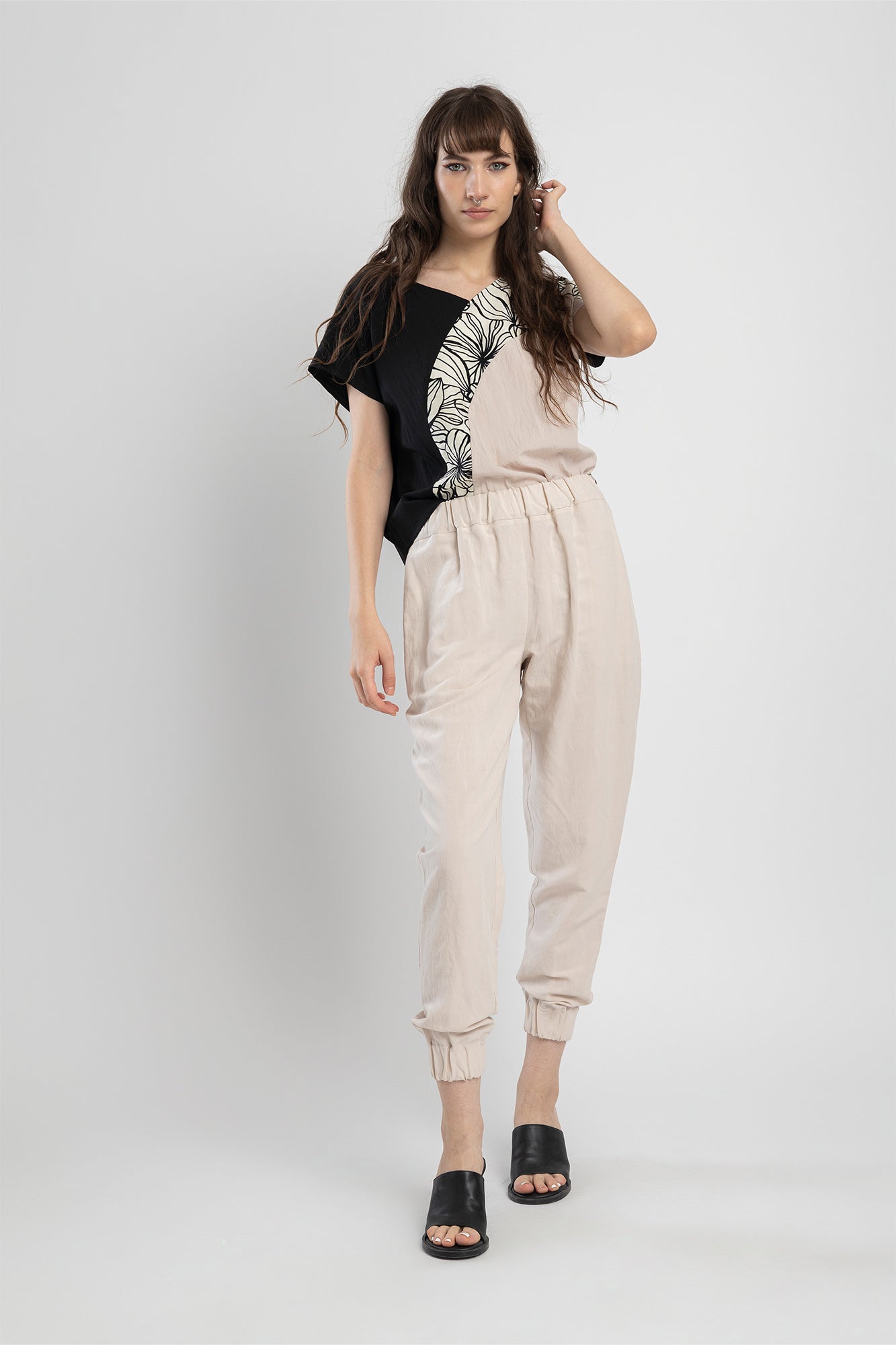 v-neck top from premium viscose blend artista budapest
