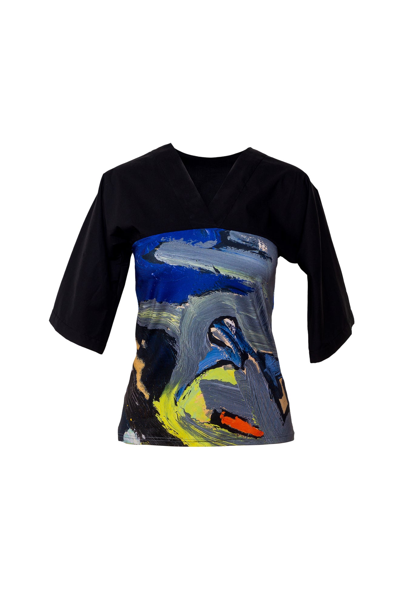 Blue Bird Printed Top Artista Budapest