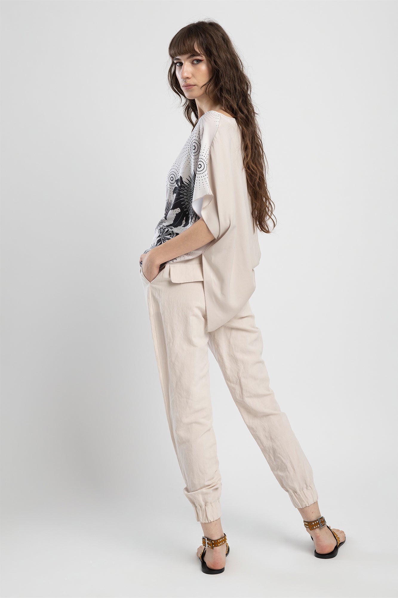 loose fitted asymmetric top