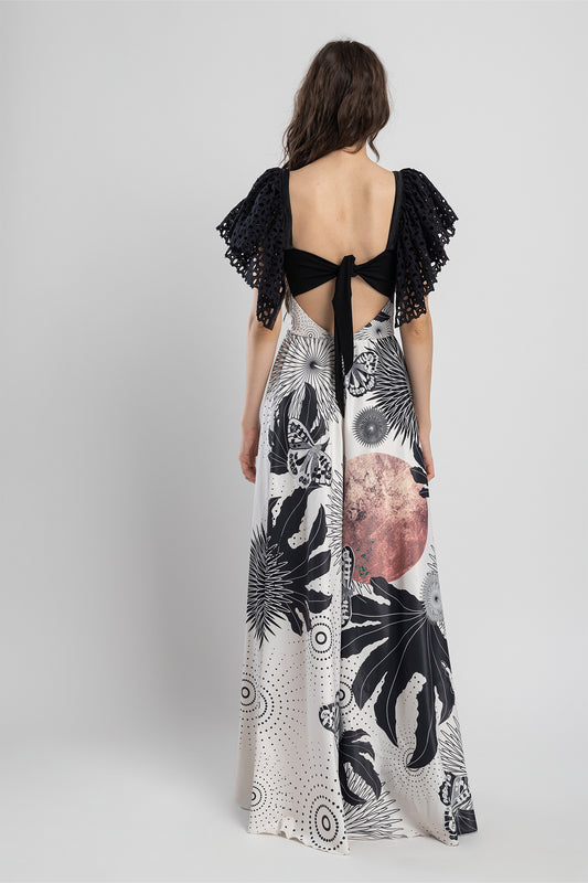 maxi dress cutout back artista bduapest