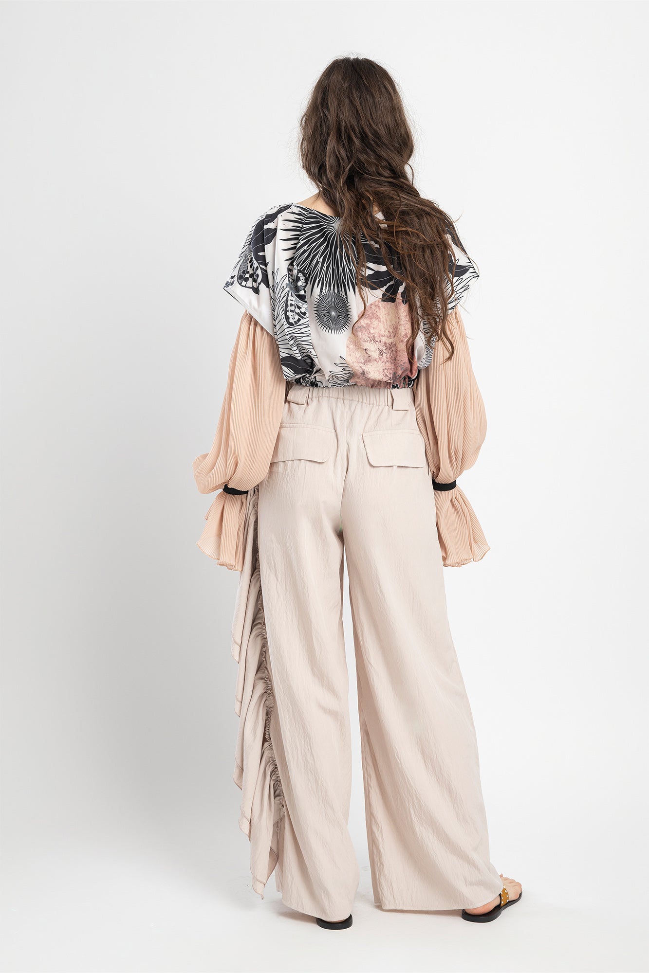puffy sleeve top cropped finish artista budapest