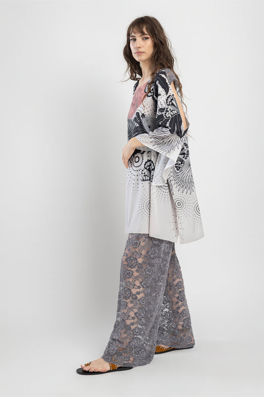 lace pants wide leg cut artista budapest