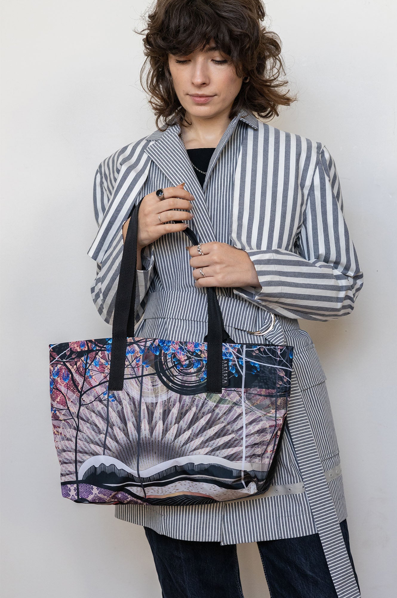 GAIA II. printed mini tote bag