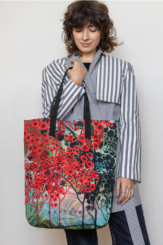 IZA printed tote bag