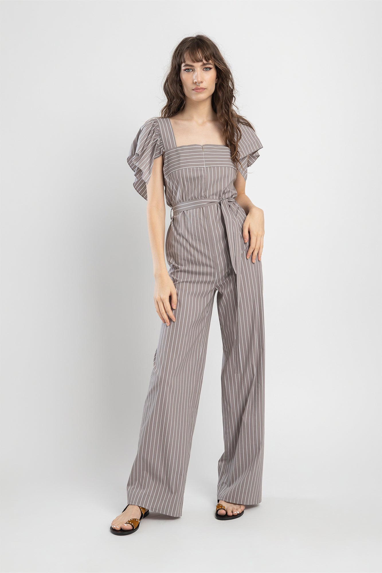 frilled jumpsuit made of delicate cotton fabric artista budapest
