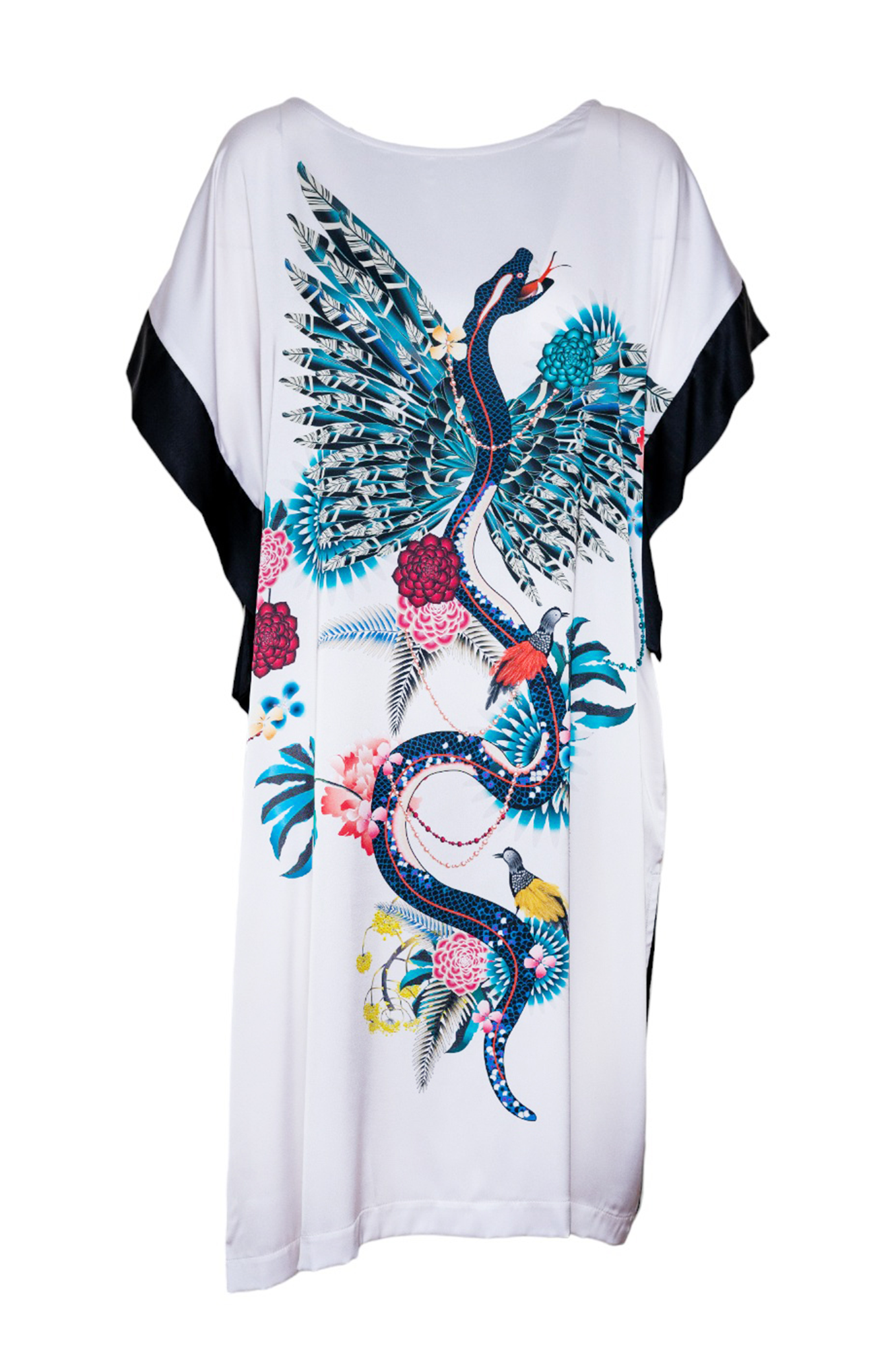 natalie oriental printed dress artista budapest