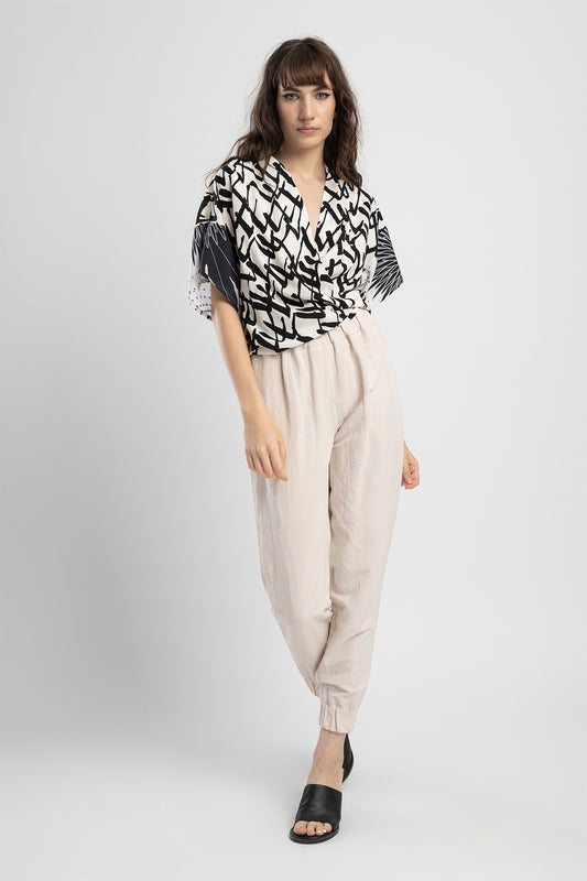 overlapped blouse from light viscose fabric artista budapest