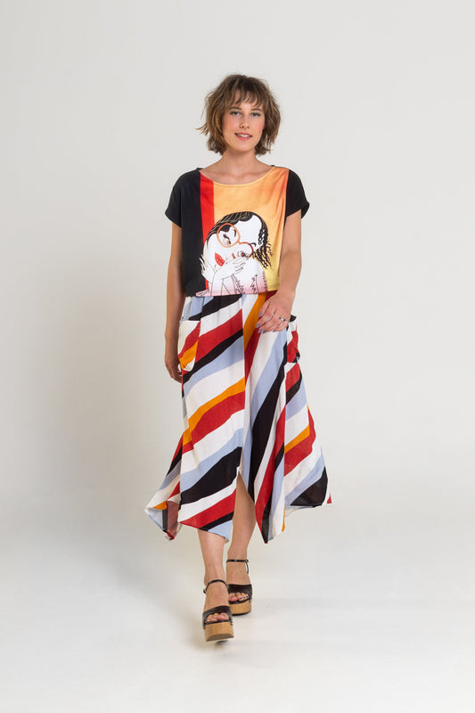 printed crop top artista budapest