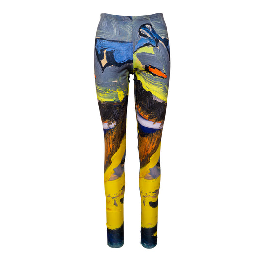 Blue Bird Printed Leggings Artista Budapest