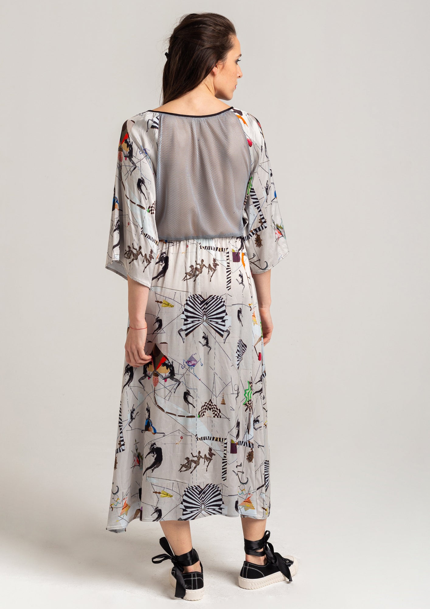 maxi dress with boat neck artista budapest