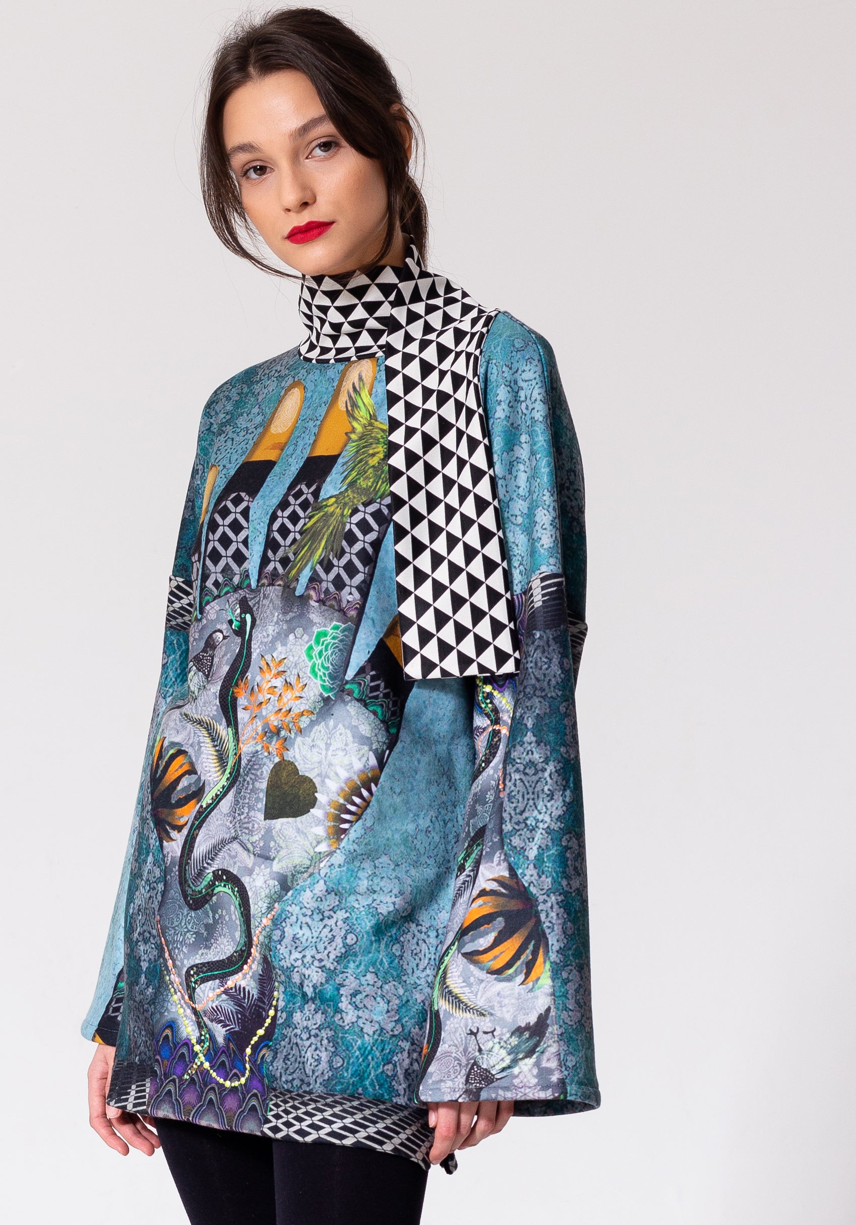 unique printed tunic