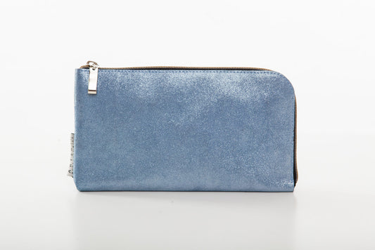 CLUTCH ethereal blue leather