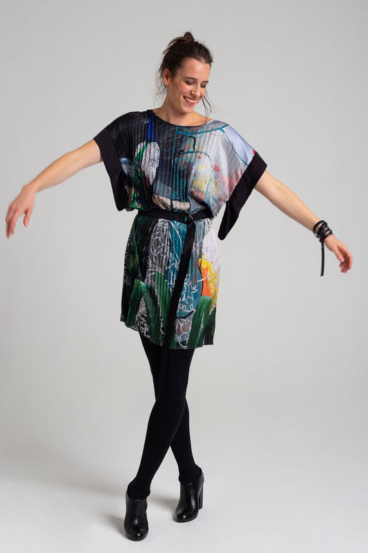 FOREST pleated dress