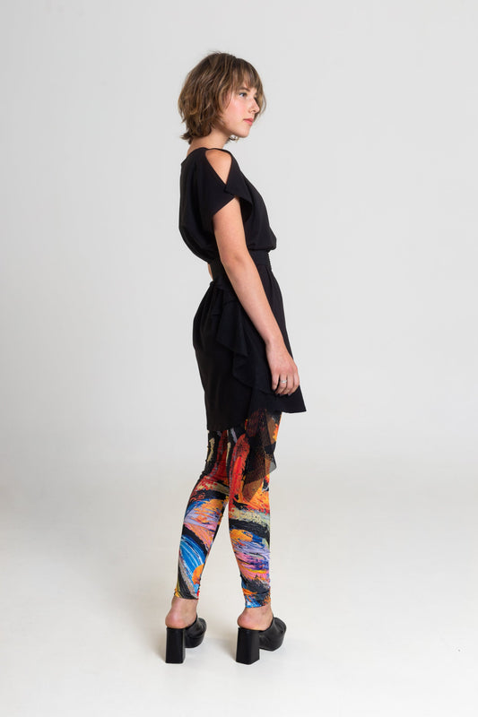 high-rise printed leggings artista budapest