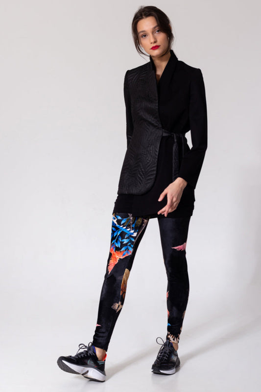 unique printed soft velvet leggings