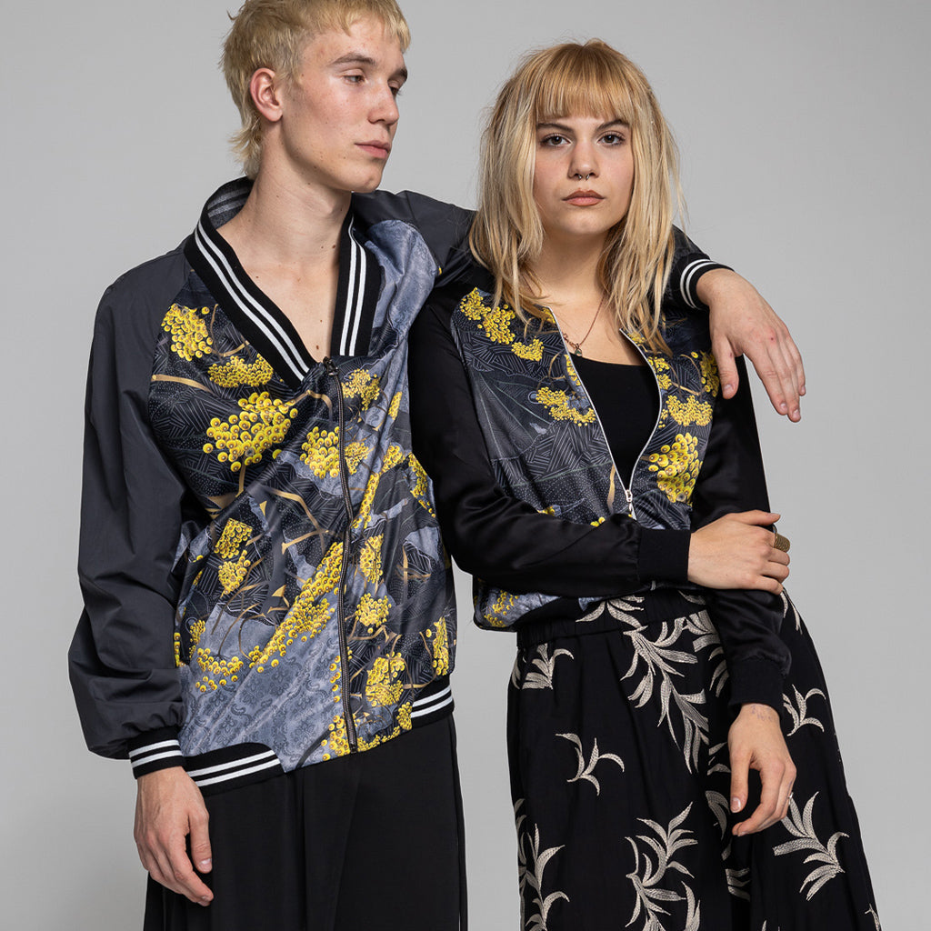 Bomber Jackets with unique digital prints from contemporary fashion brand ARTISTA based in Budapest