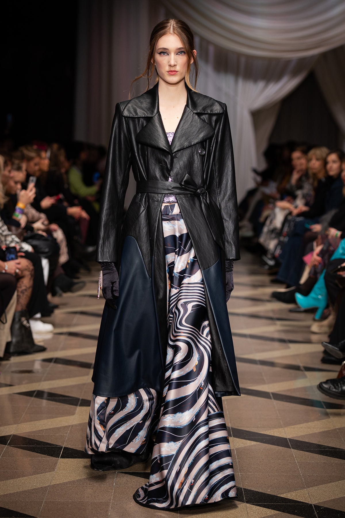 Anastasia Eco-Leather Maxi Coat at BCEFWAW26 Artista Budapest