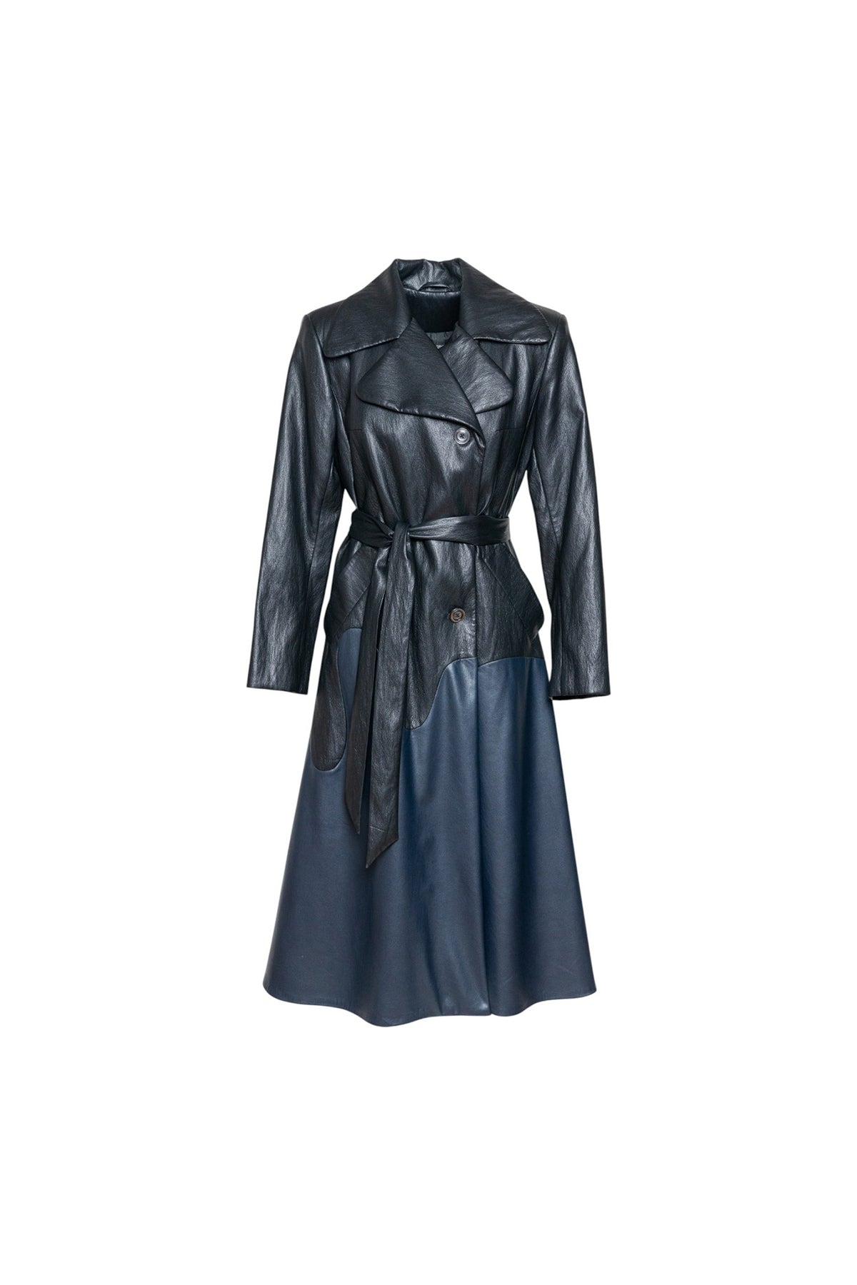 Anastasia Eco-Leather Maxi Coat Artista Budapest