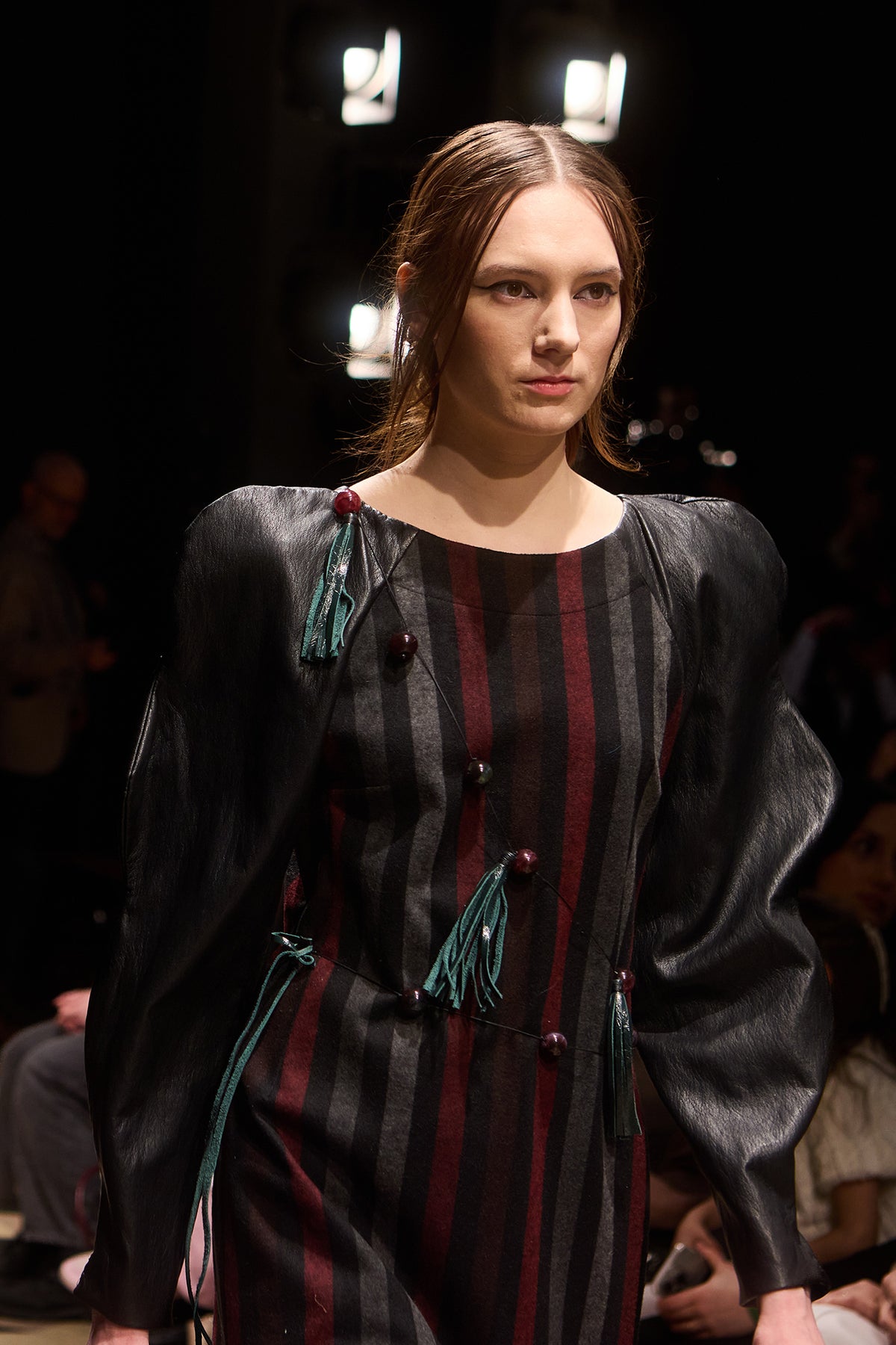 Aurea Striped Midi Dress at Budapest Central European Fashion Week Artista Budapest