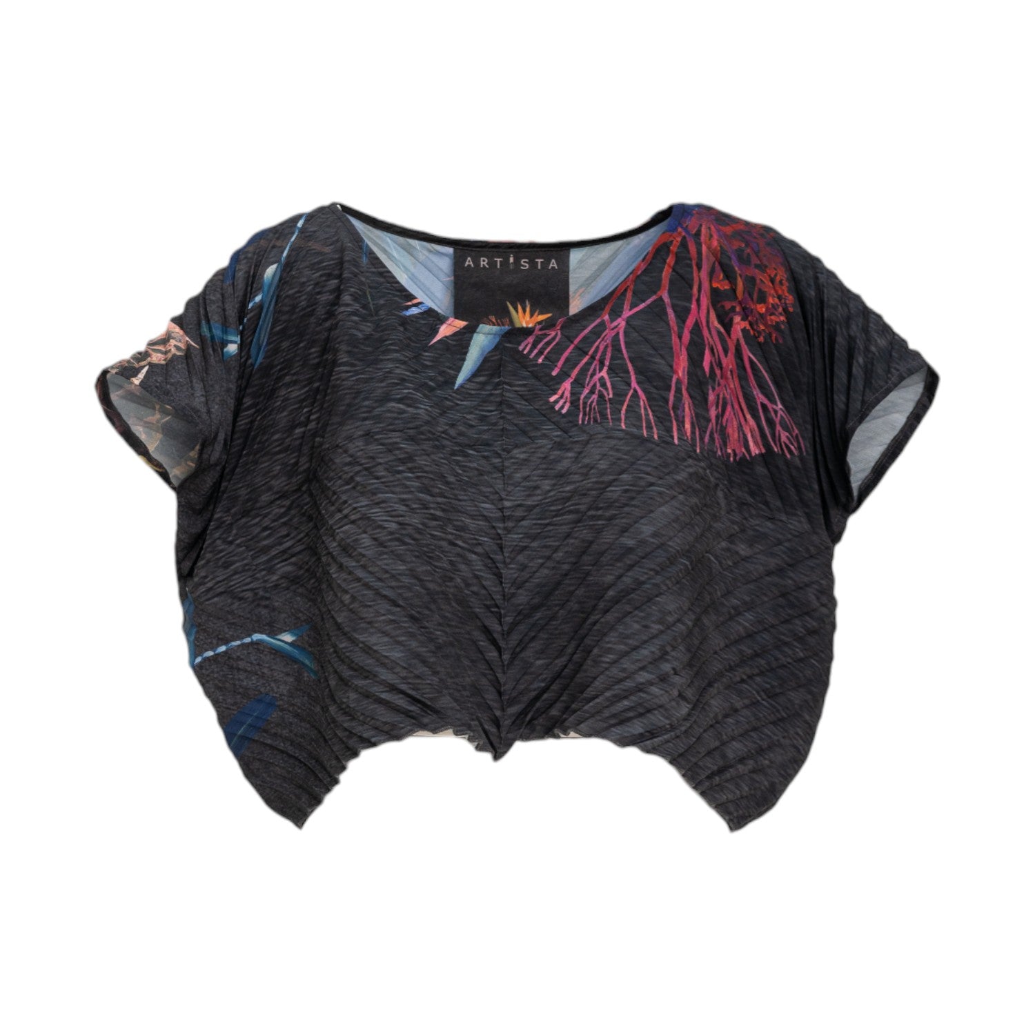 Short sleeves cropped blouse 