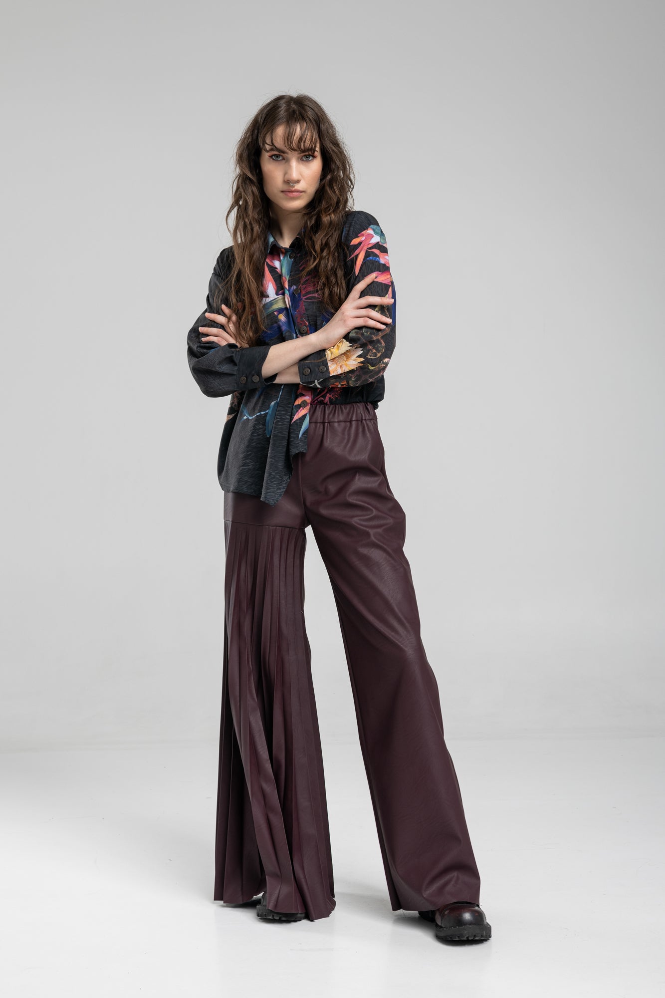 Bold Pleated Pants