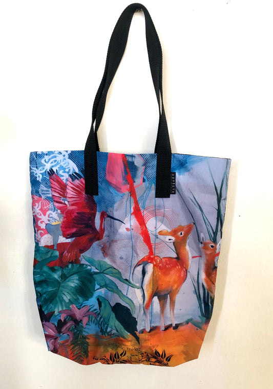 unique printed tote bag artista budapest
