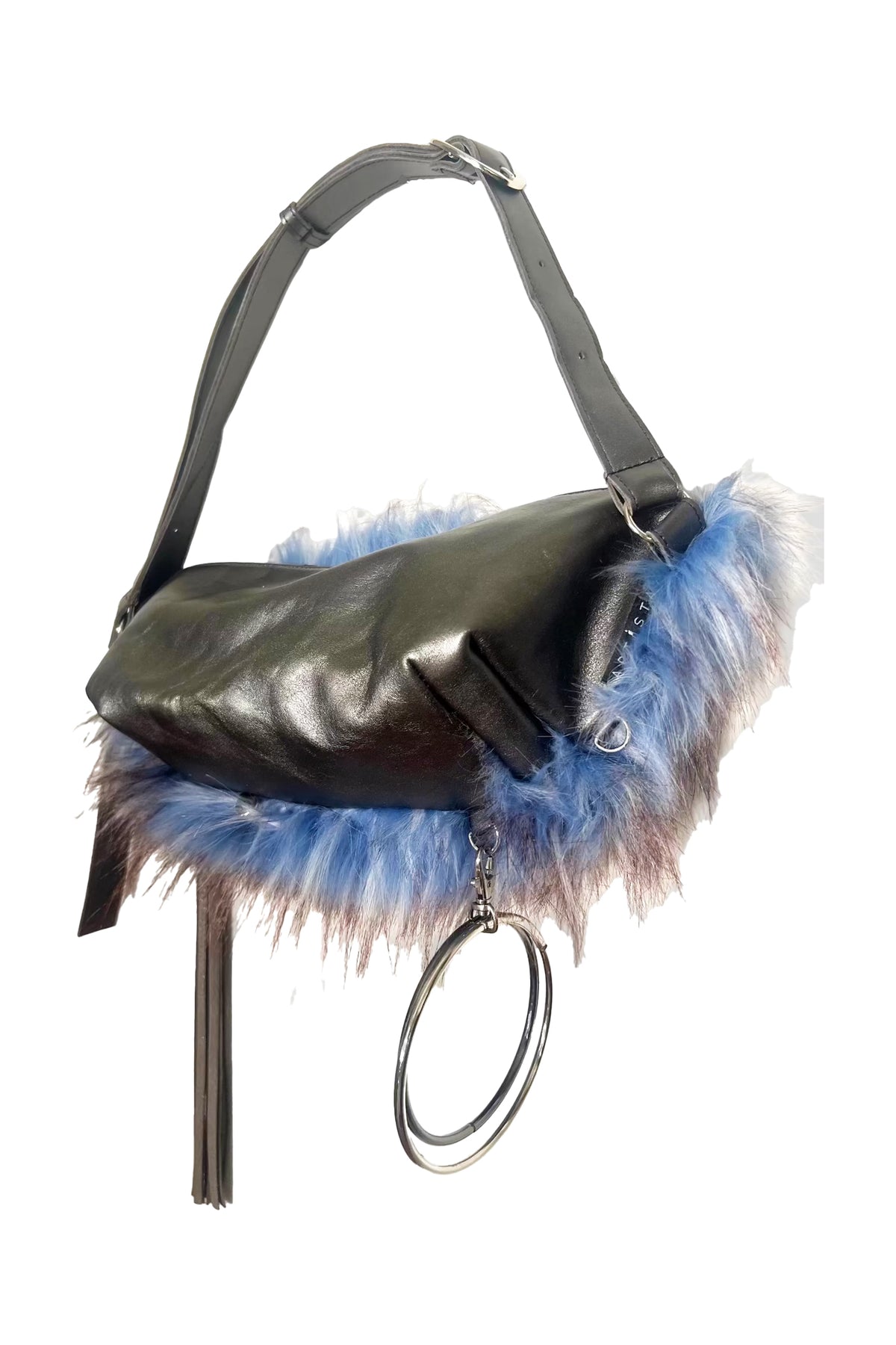 Blue Furry Ikebana Bag