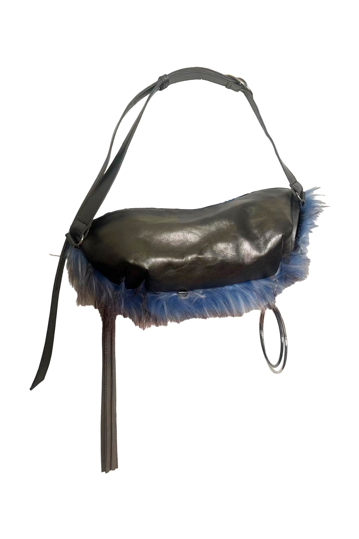 Blue Furry Ikebana Bag