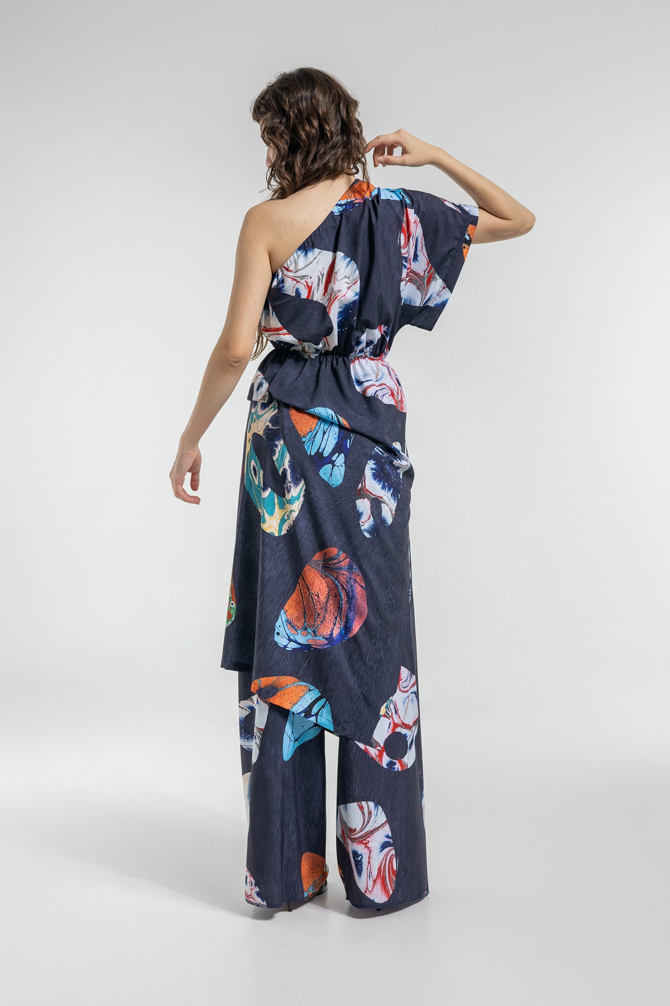 Bluewater One Shoulder Midi Dress
