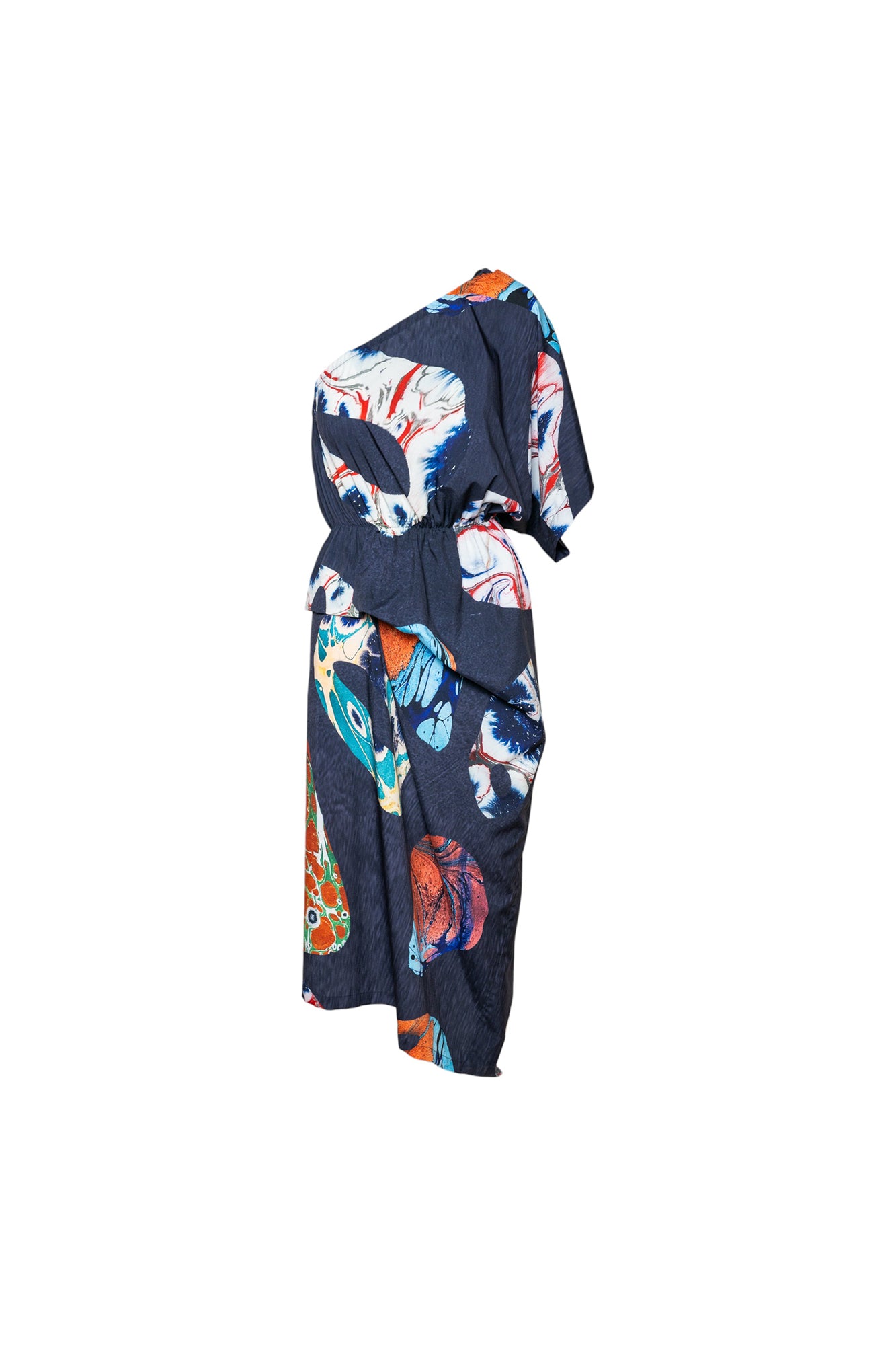 Bluewater One Shoulder Midi Dress
