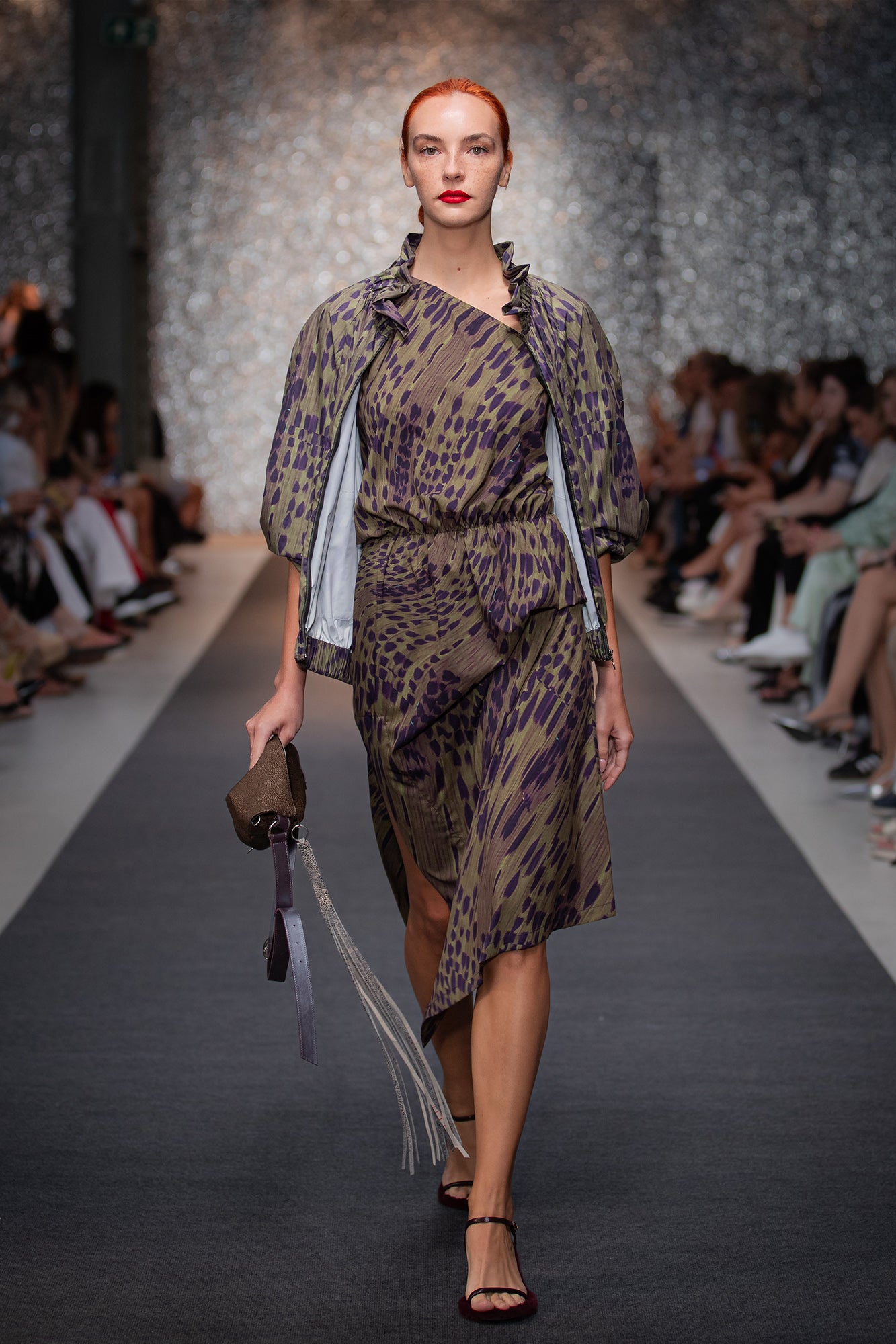 Breath Printed Zipped Jacket