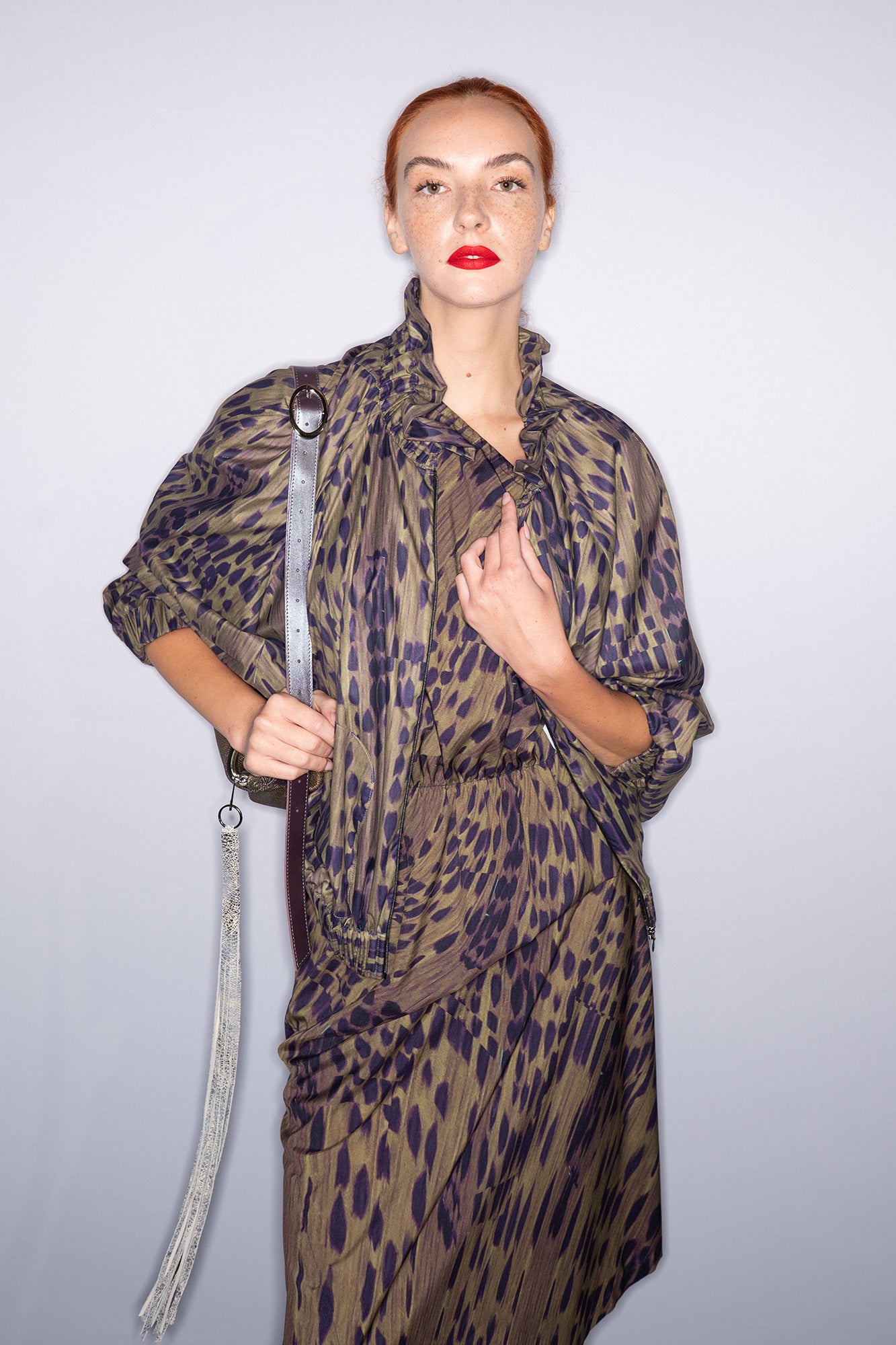 Breath Printed Zipped Jacket