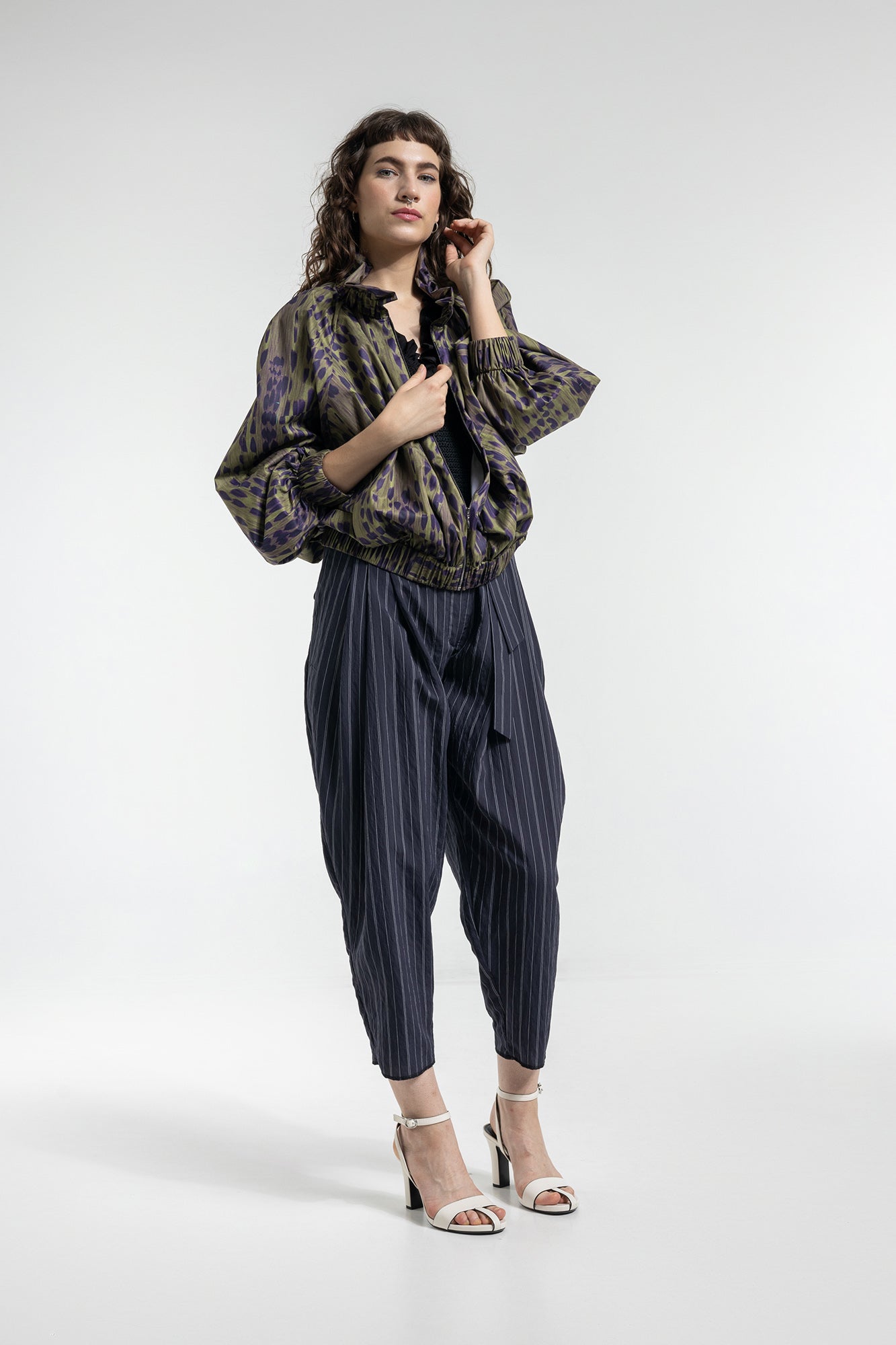 Breath Printed Zipped Jacket