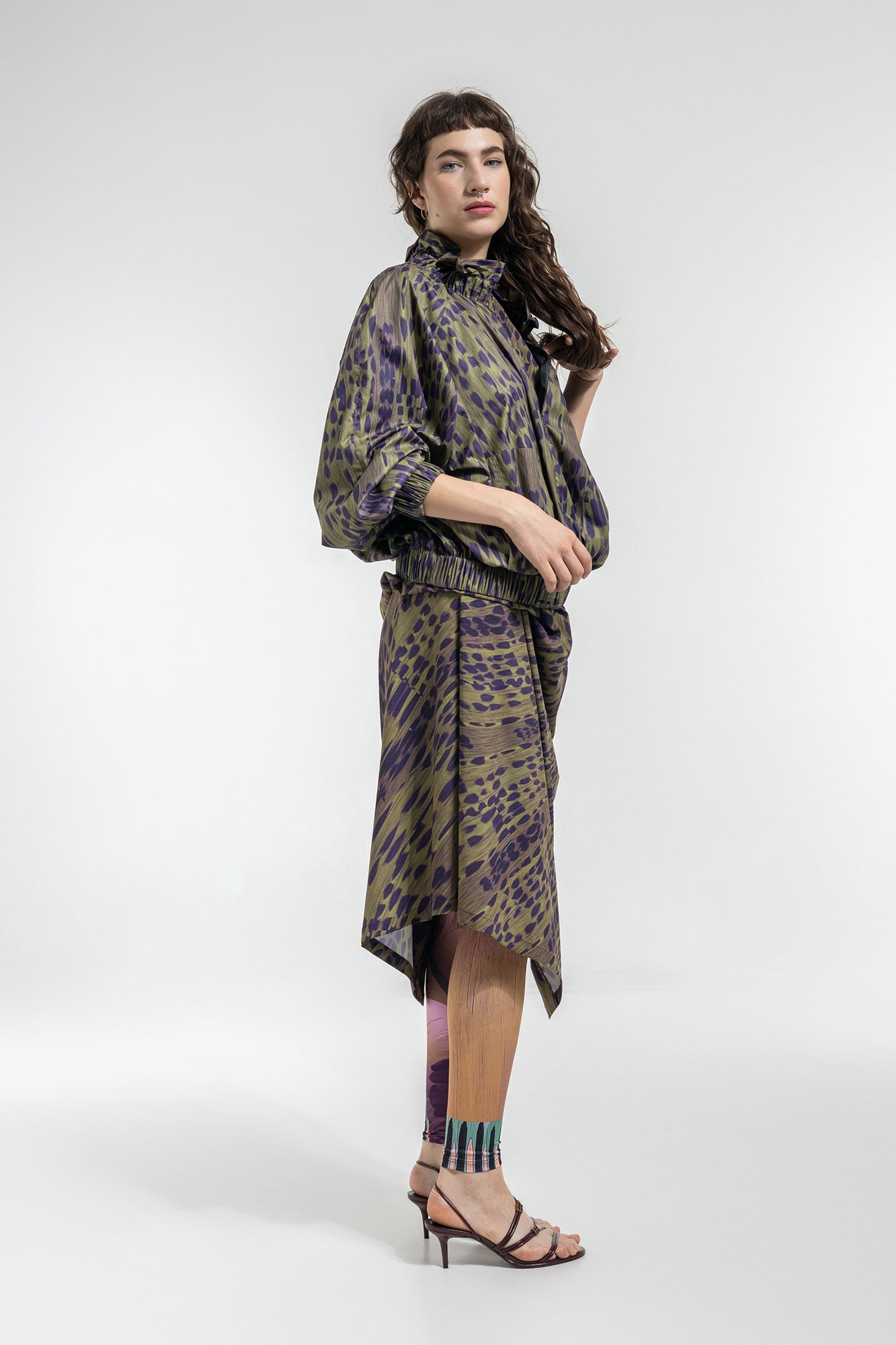 Breath Printed Zipped Jacket