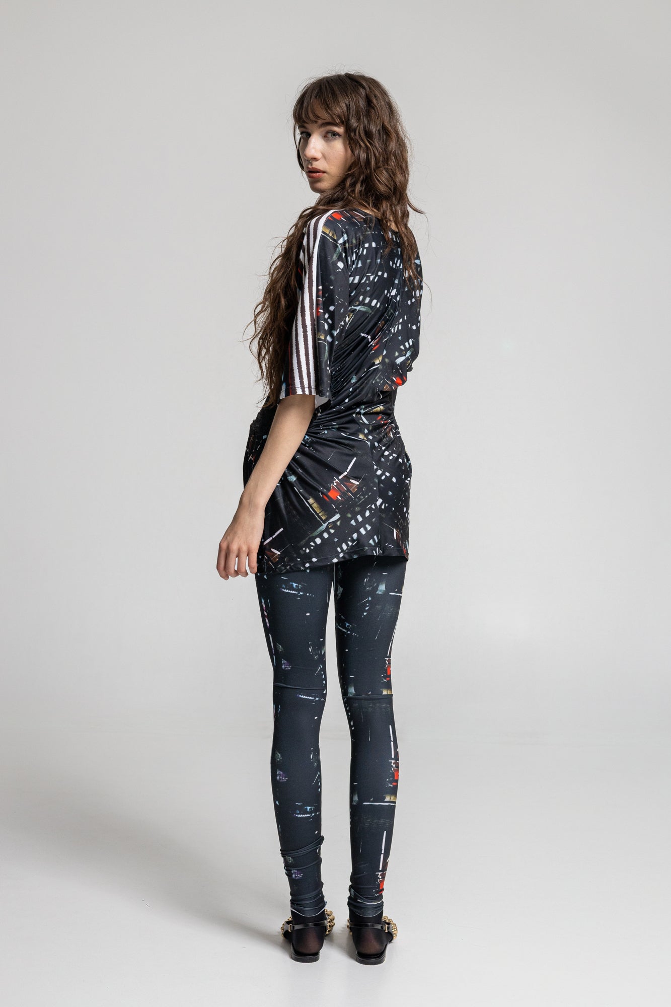 Bright Printed Elastic Leggings
