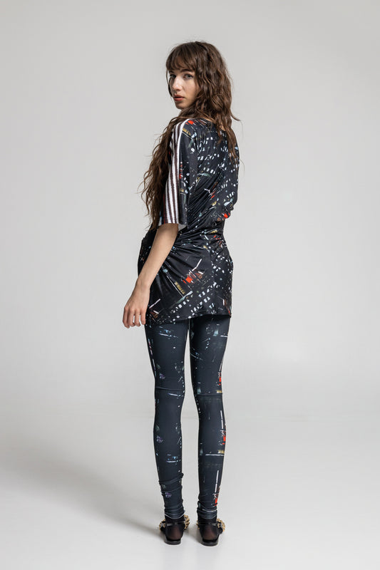Bright Printed Elastic Leggings