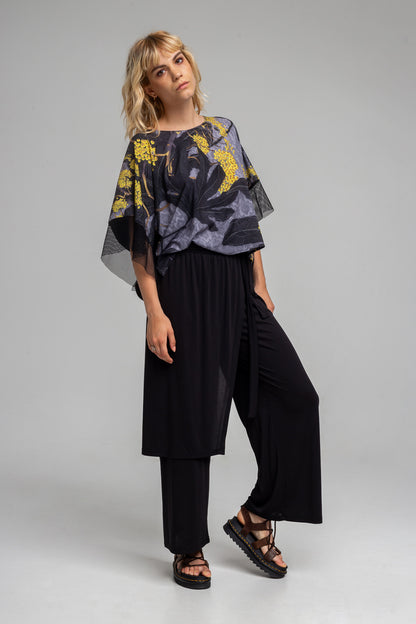 printed loose fitted blouse artista budapest