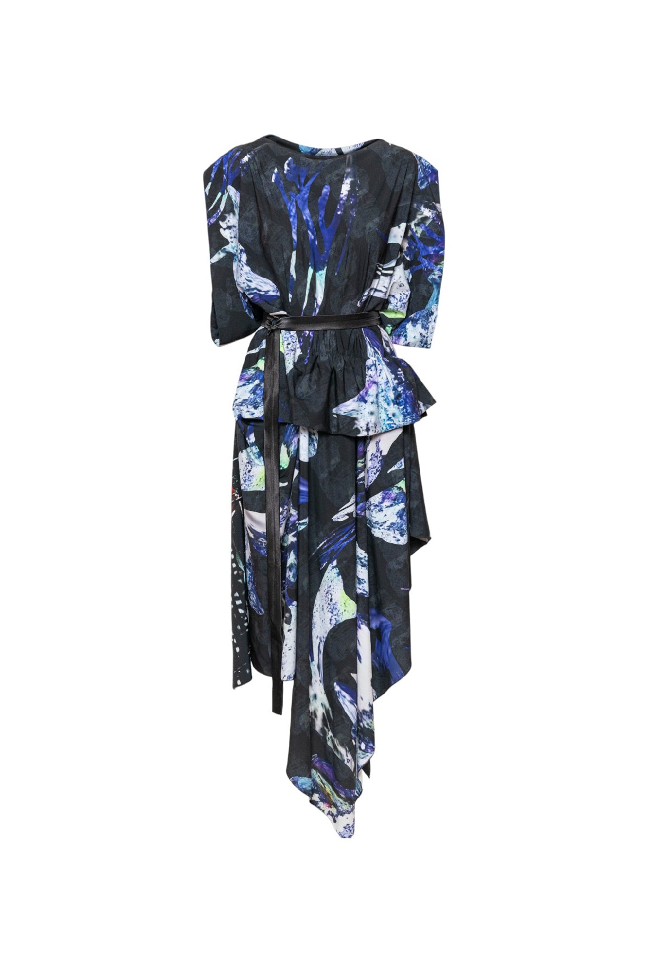 Dark Shell Asymmetric Maxi Dress Artista Budapest