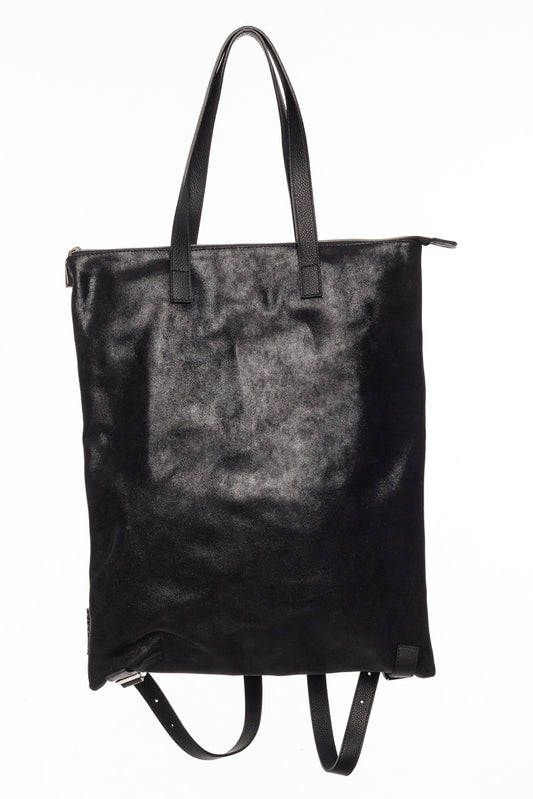 FLAT backpack black leather