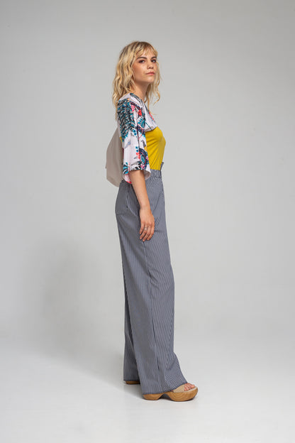 asymmetric waist palazzo pants artista budapest