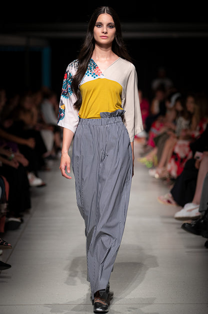 Flood high-waisted palazzo pants at BCEFW