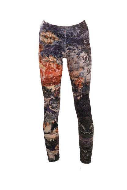 leggings from stretchtable fabric and elastic waist