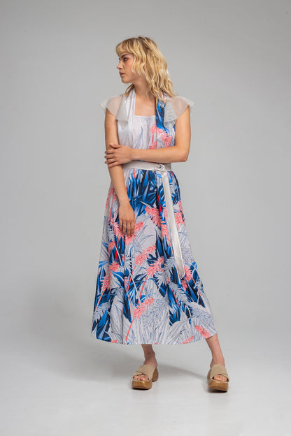 FREYA vibrant floral printed maxi dress