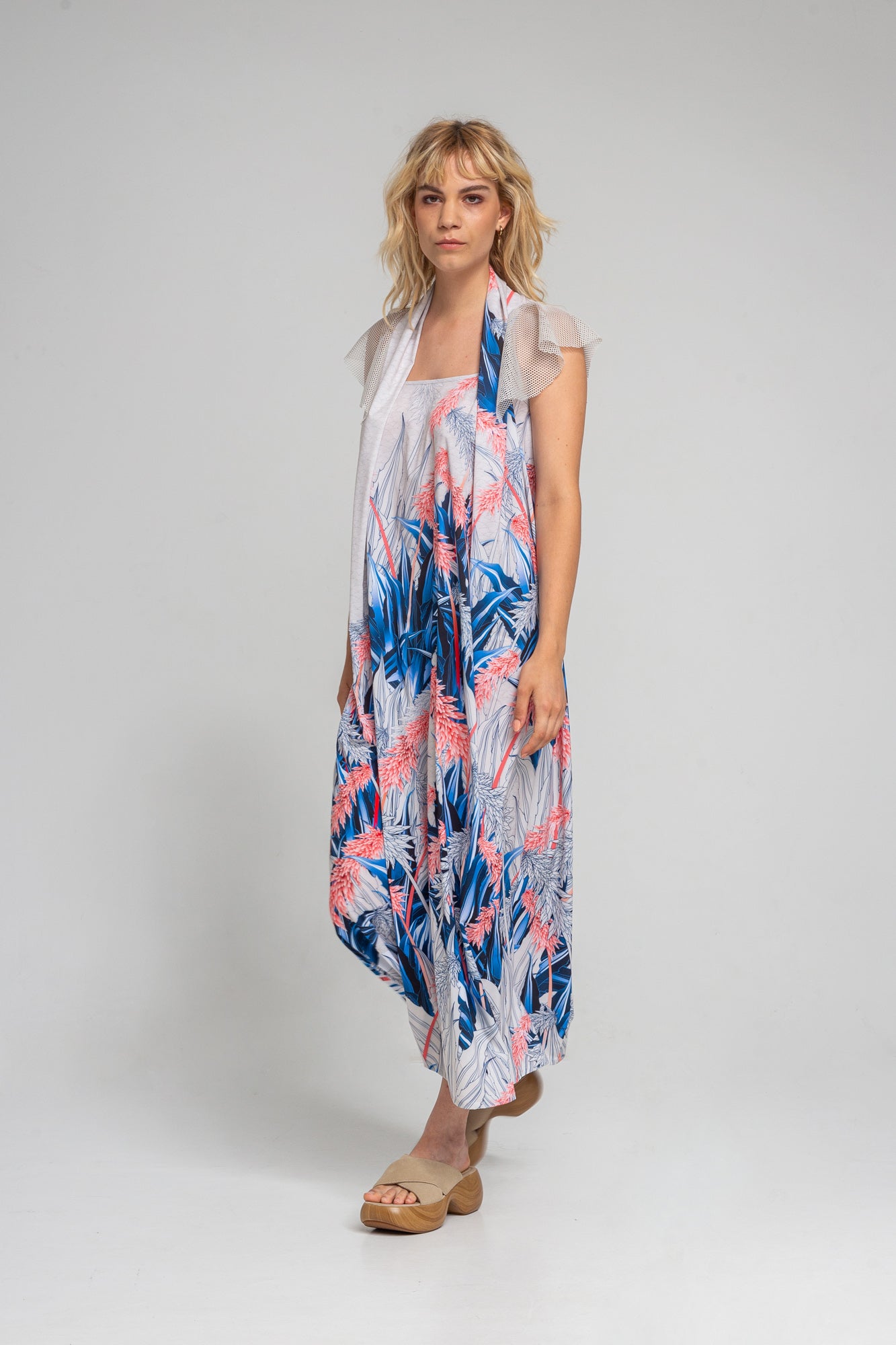 FREYA vibrant floral printed maxi dress