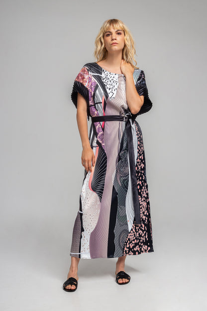 GAIA relaxed fit printed maxi dress